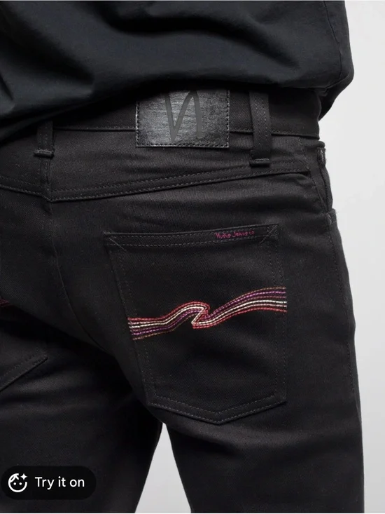 Nudie Jeans Lean Dean Dry Rebirth Embo