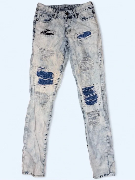 Rue21 Premium Men’s Distressed Acid Wash Jeans - Size 28x30
