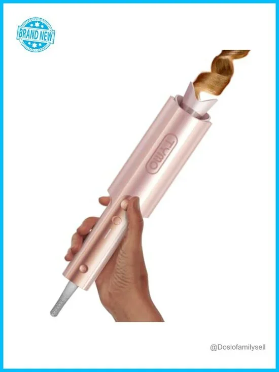 Automatic Rotating Curling Iron for Long Hair, Ceramic Tourmaline, Anti-Scald,