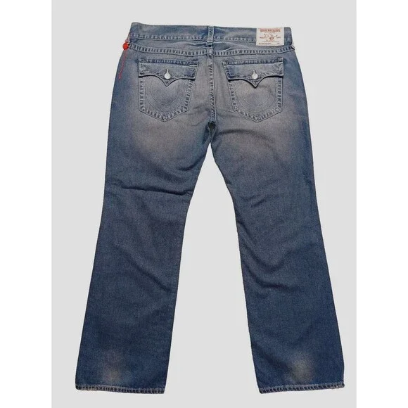 True Religion Basic Straight With Flap Pockets Natural Men's Size 42x34
