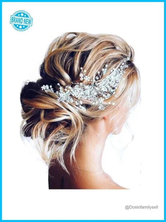 Crystal Rhinestone Bridal Hair Vine Headpiece Wedding Party Accessory