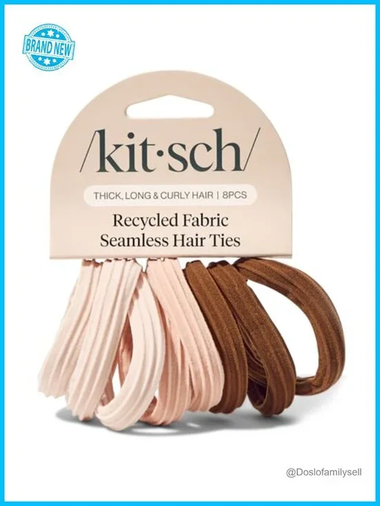 Seamless Hair Ties No Damage - Stretchable Hair Bands for Strong All-Day Hold,