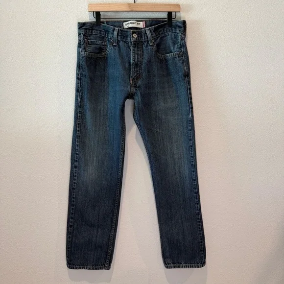 LEVIS Mens 505 Jeans Straight Fit Classic Casual Workwear Denim 33x32