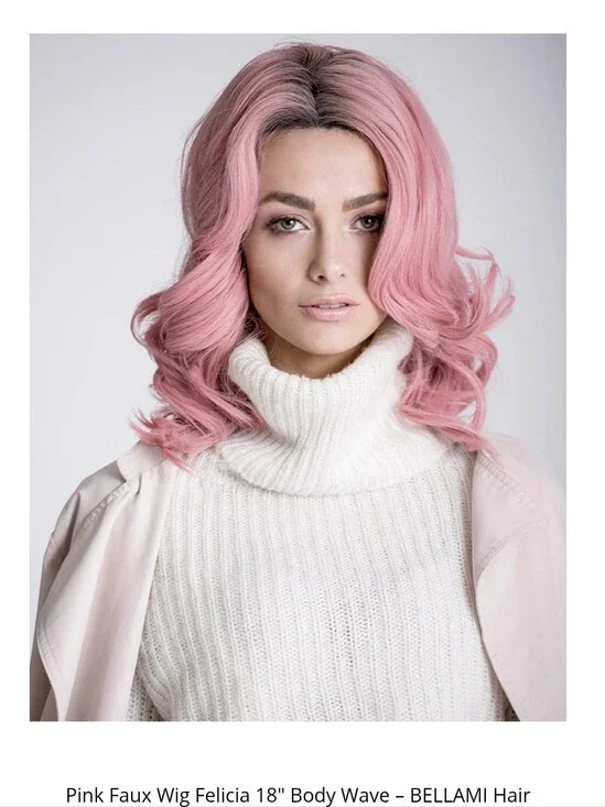 Pink Faux Wig Felicia 18