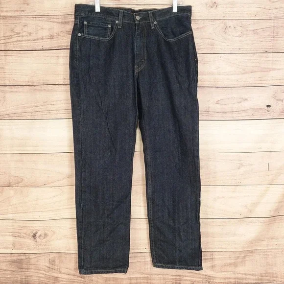 Levis 514 Jeans Mens 34x30 Blue Dark Wash Slim Straight Denim Pants
