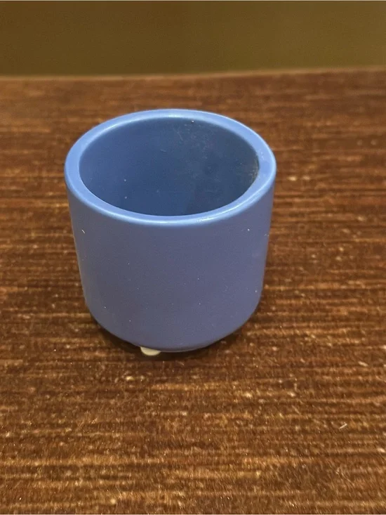 Matte Blue Ceramic Accent Vase - Home Accents