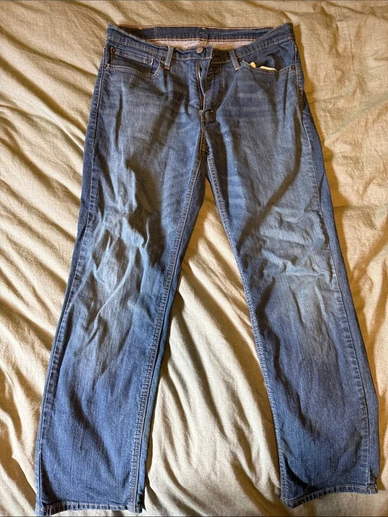 Levi's Men's Straight Jeans in Blue Wash