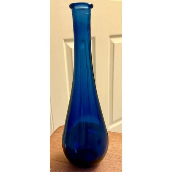 Vintage Cobalt Blue Vase 10