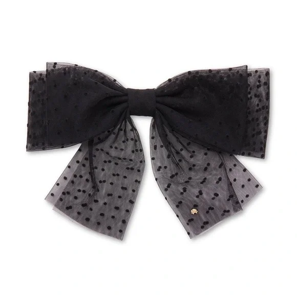 LELE SADOUGHI Swiss Dot Sheer Bow Barrette - Price Firm