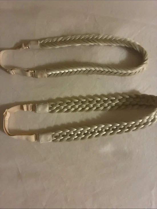 SHEIN lot bundle  2 Braided Elastic Headband in Ivory blonde color 613