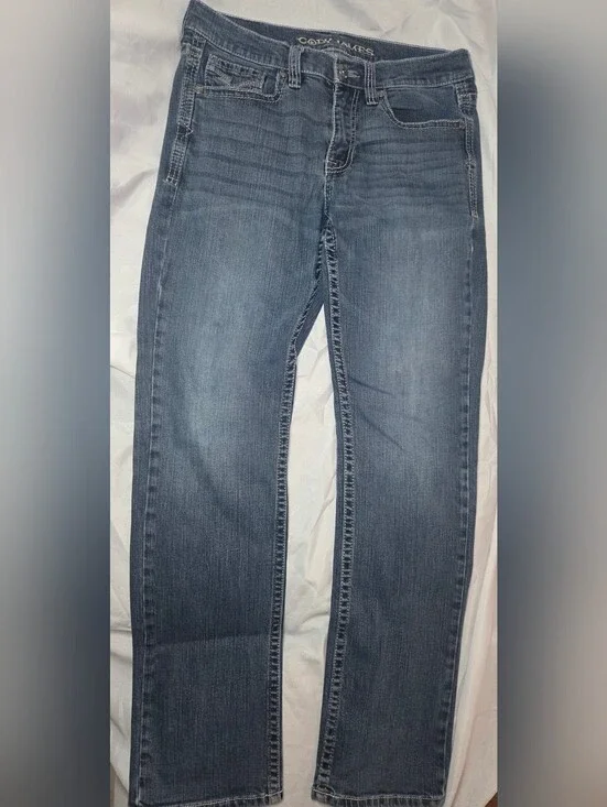 Cody James Men's 32x34 Straight Leg Stretch Jeans Medium Wash Western Denim