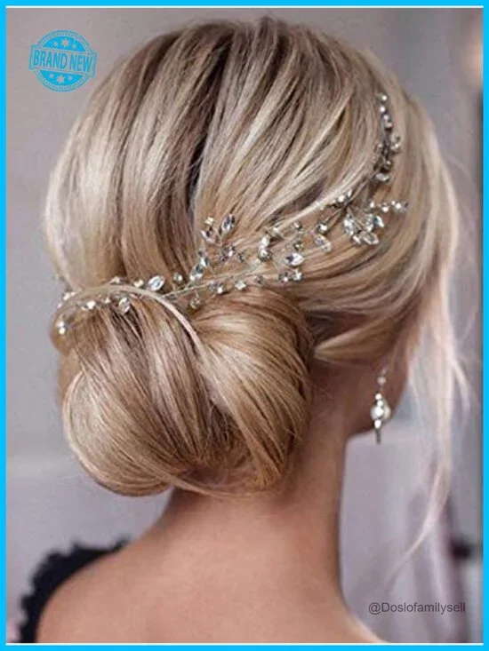 Rhinestone Crystal Hair Vine Wedding Bridal Headband Hair Piece