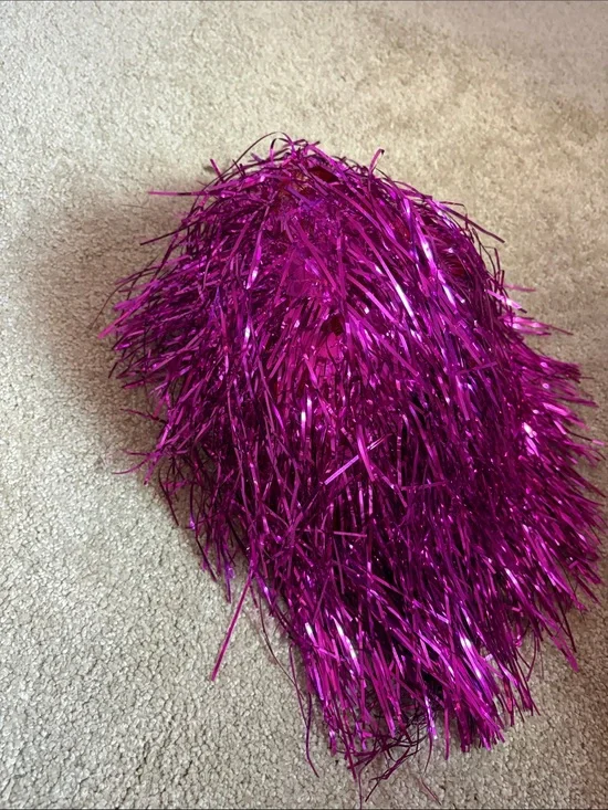 Shiny Metallic Fuchsia hair/wig!