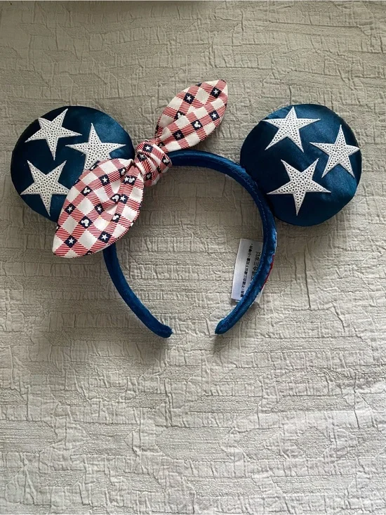 Patriotic Star Minnie Ears Headband