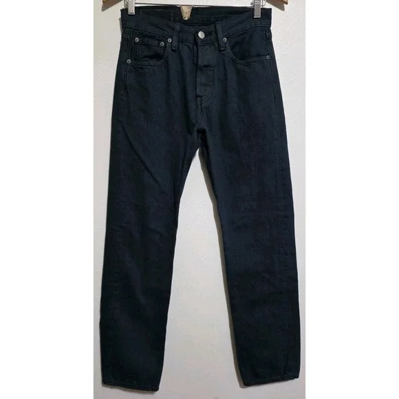 NEW Levis 501 Shrink To Fit Button Fly Jeans Straight Leg‎ Dark Navy 28x30