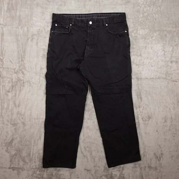 Ermenegildo Zegna jeans relaxed straight men's 40‎ black