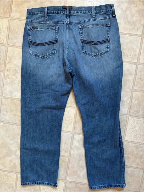 Ariat M2 Legacy Jeans Mens 38x30 Relaxed Boot Cut Granite Blue Denim Western