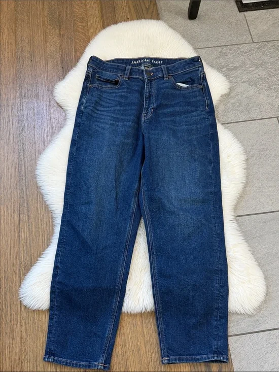 American Eagle Outfitters women Dark Blue Relaxed Jeans