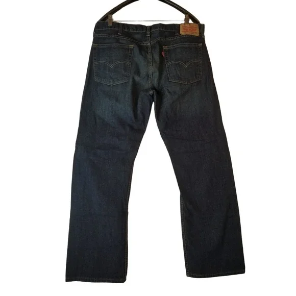 Levi's 514 Men Jeans Size 38x30 Blue Straight Leg Blue Denim Jeans