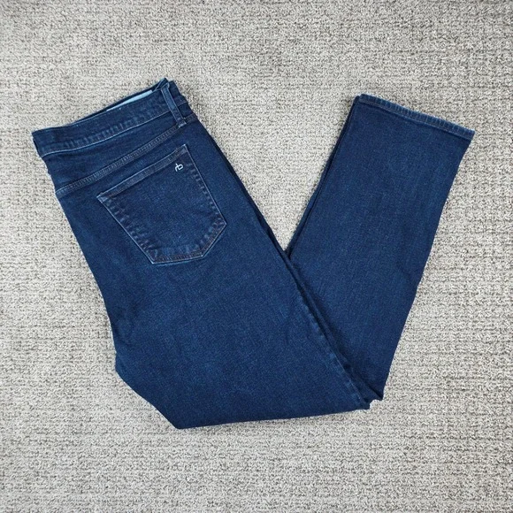 Rag & Bone Fit 2 Slim Jeans Mens 38x32 Dark Wash Rinse Cotton Cashmere