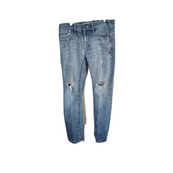 Buckle BKE Carter Straight Leg Jeans Mens Size 31L Medium Wash  distressed