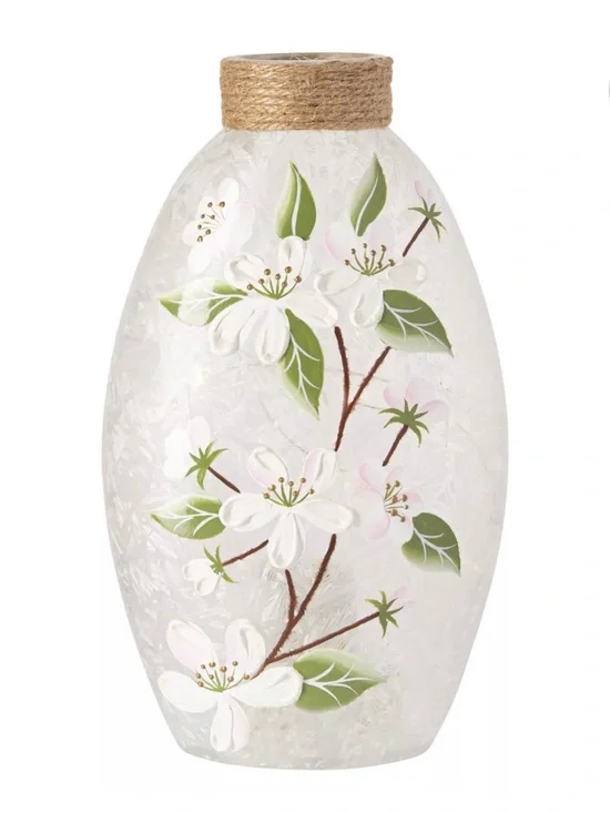 New! Studio 66 Blushing Blossoms Oval Vase Table Decor