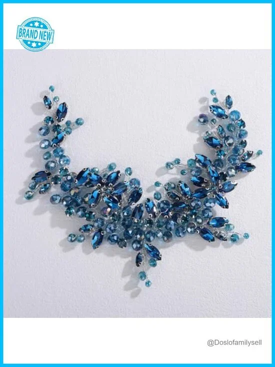 Handcrafted Rhinestone Hair Vine Wedding Headpiece Bridal Hair Accessory
