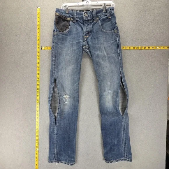 Vintage Levis 511 Jeans Mens Slim Engineered Honeycomb Medium Wash Fits 29x32
