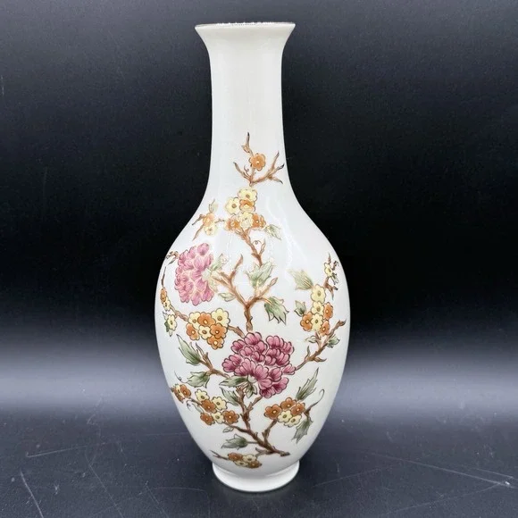 Zsolnay Vase‎ with Flower Decor - Signed 10 Inch Tall