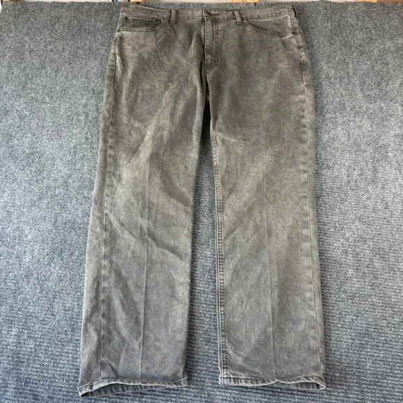 Levis 541 Athletic Taper Jeans Mens 38x30 Gray Acid Wash Denim Pants CW-0317