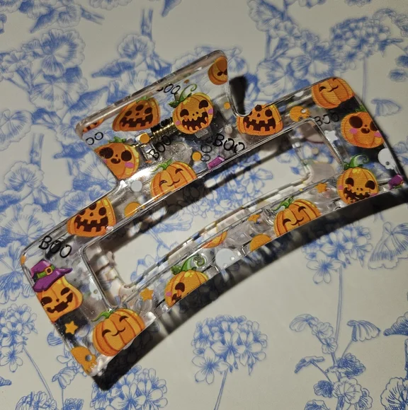 🎃Spooky Season Claw Clips-Pumpkin Party🎃