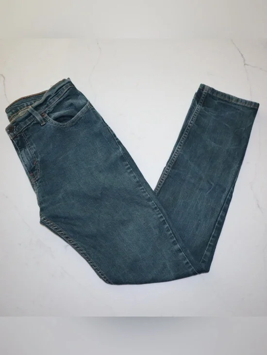 Levi's Men's 511 Straight Jeans in Blue Green Antique Wash size 32x32