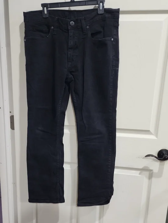 Slim Straight Men's Jeans in Black