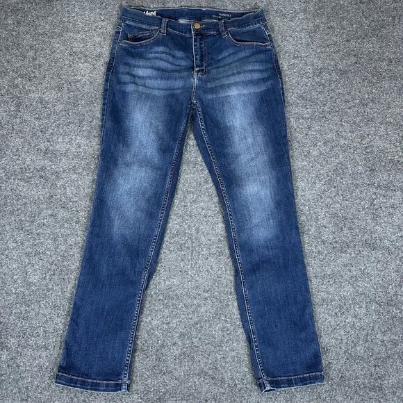 Mugsy Jeans Kinzies Mens 31x29‎ Blue Denim Straight Leg Stretch Low Rise Adult