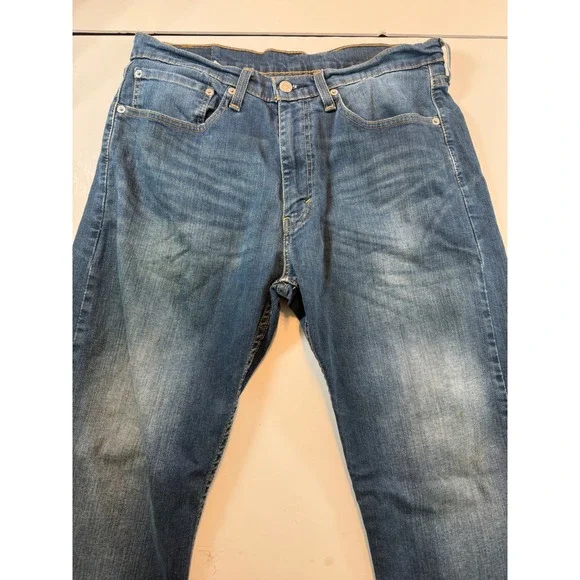 Levis 505 Regular Fit Mens Jeans Blue WaterLess Denim W34 L30 00505-1064