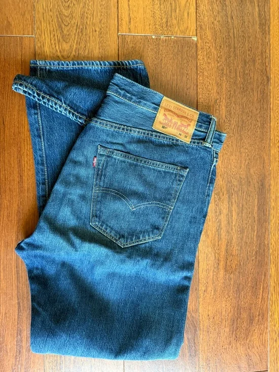 Levi's Indigo Blue Straight Leg Jeans