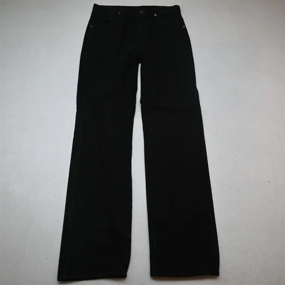 Wrangler 30x32 Black Denim 936WWZ Cowboy Cut Western Mens Jeans