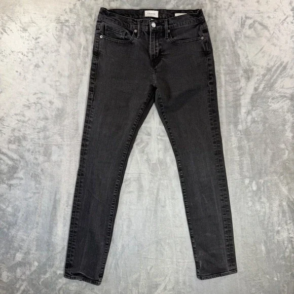 FRAME L'Homme Slim Jeans Men's Size 30x30 Black Denim Pants