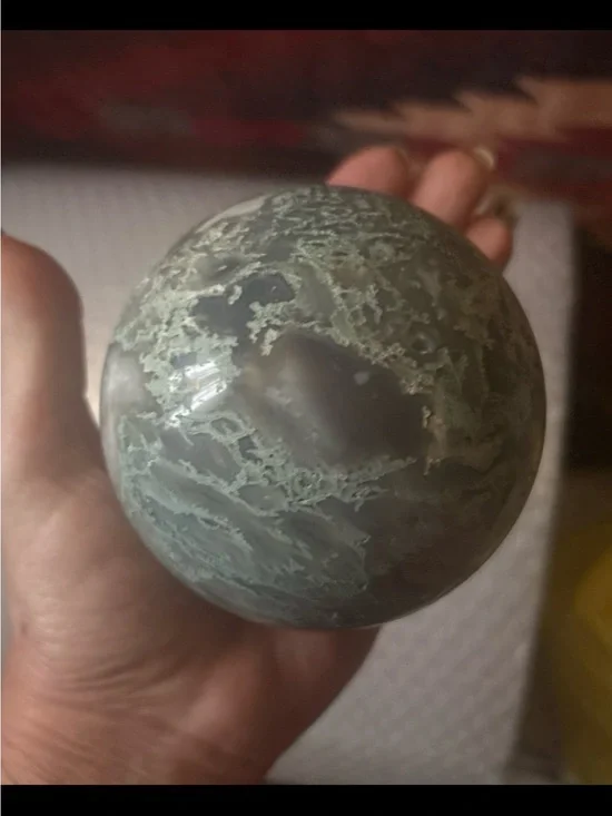 Moss Agate Sphere HQ Madagascar
