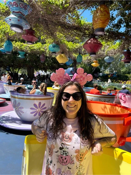 Pink Disney Halloween pumpkin mickey ears