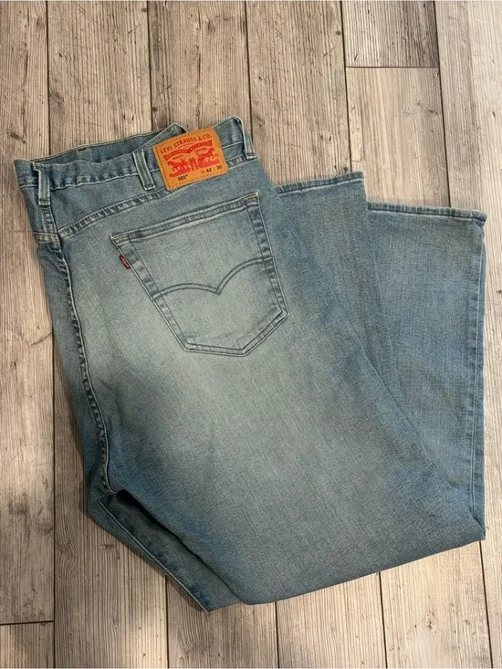 Levi's Men's Light Blue 501 Classic Straight Jeans