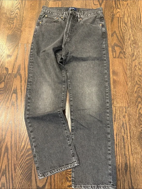 Gap Men’s Classic Black Wash Original Straight-Leg Jeans Size 32/30