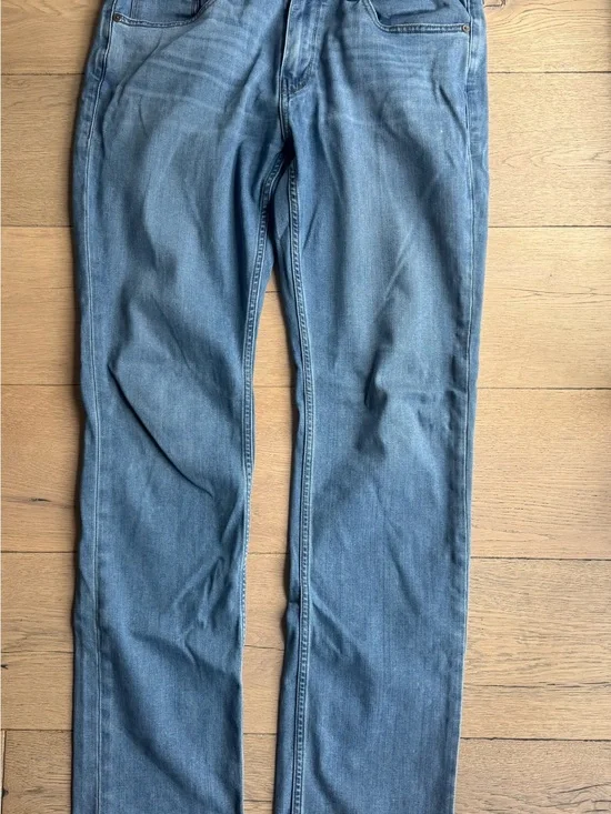 PAIGE Men’s Light Blue Straight-Leg Jeans