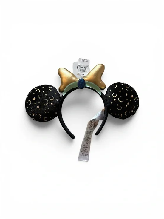Disney Black & Gold Moon Star Minnie Ears Headband