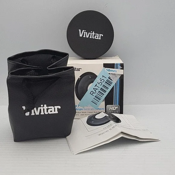 Vivitar 0.43X‎ Professional Wide Angle Lens w/ Macro 58mm HD4 Optics ✅ Open Box