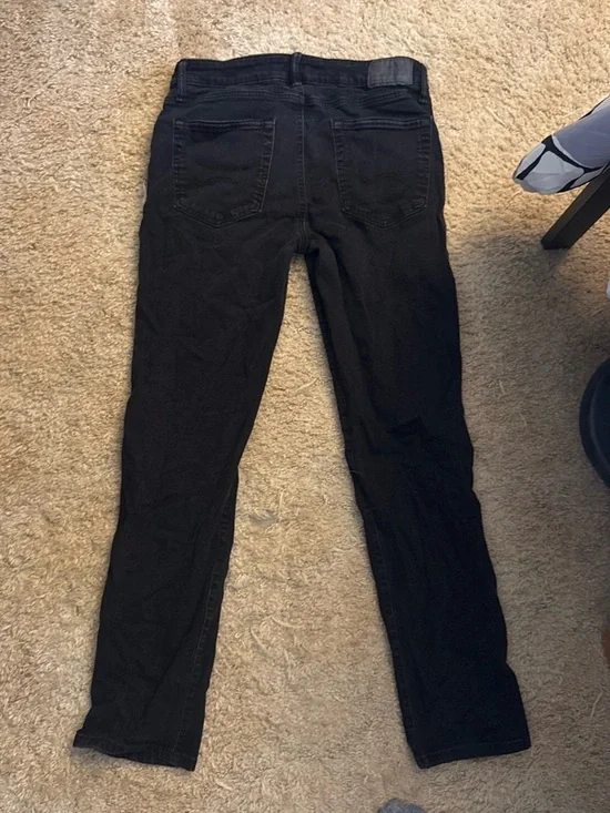 American Eagle Outfitters Slim Straight Jeans in Black