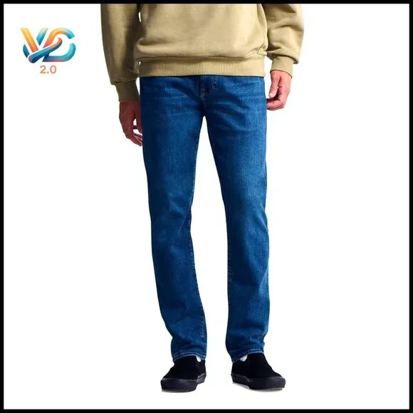 Men's Slim Leg‎ Jeans Regular Rise Stretch Denim Casual Wear
