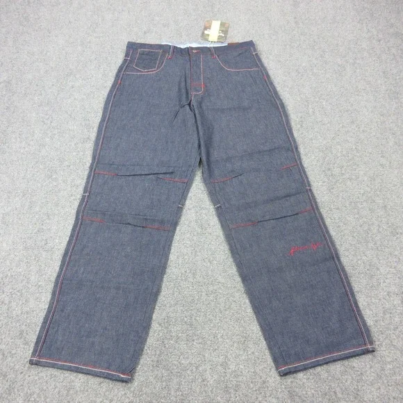 Vintage Platinum FUBU Jeans Mens 38x34 Relaxed Straight Fat Albert Denim Y2K‎