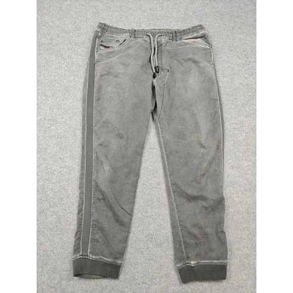 Diesel Narrot Jeans Mens 36x29 Gray Medium Wash Relaxed Tapered Denim Pants