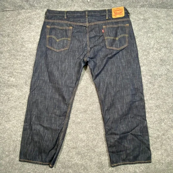 Levis‎ 569 Loose Straight Fit Jeans Mens 44x27 Dark Indigo WaterLess Denim
